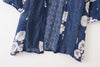 Women Floral Print Beach Chiffon Loose Shawl Kimono Cardigan Top Cover Blouse
