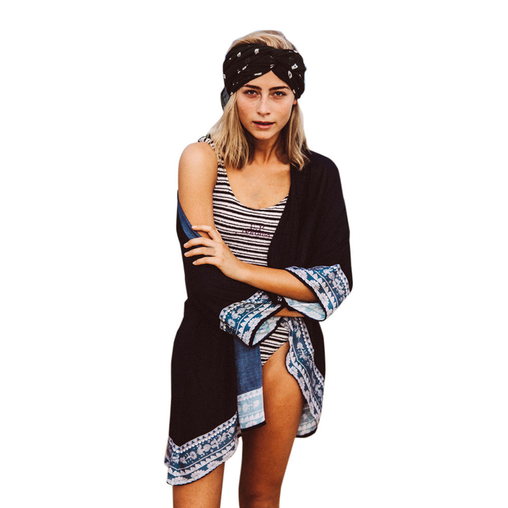 Women's Loose Cover Ups Kimono Cardigan Oversized Summer Chiffon Shawl Blouses